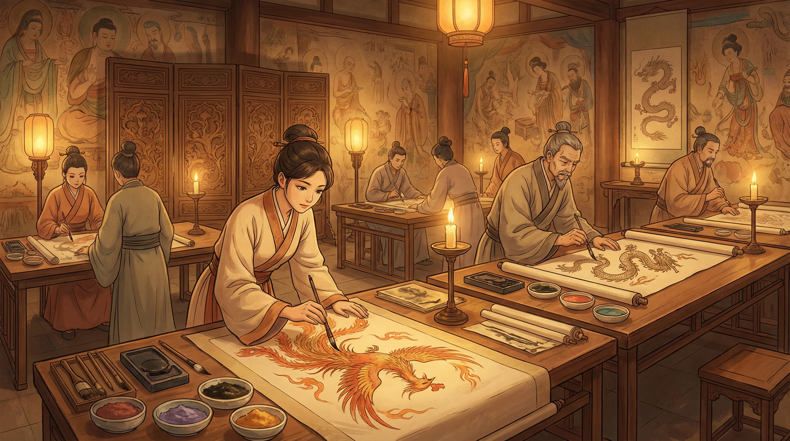 画师入驻 - 年轻的老师1中字版 国风动漫画师